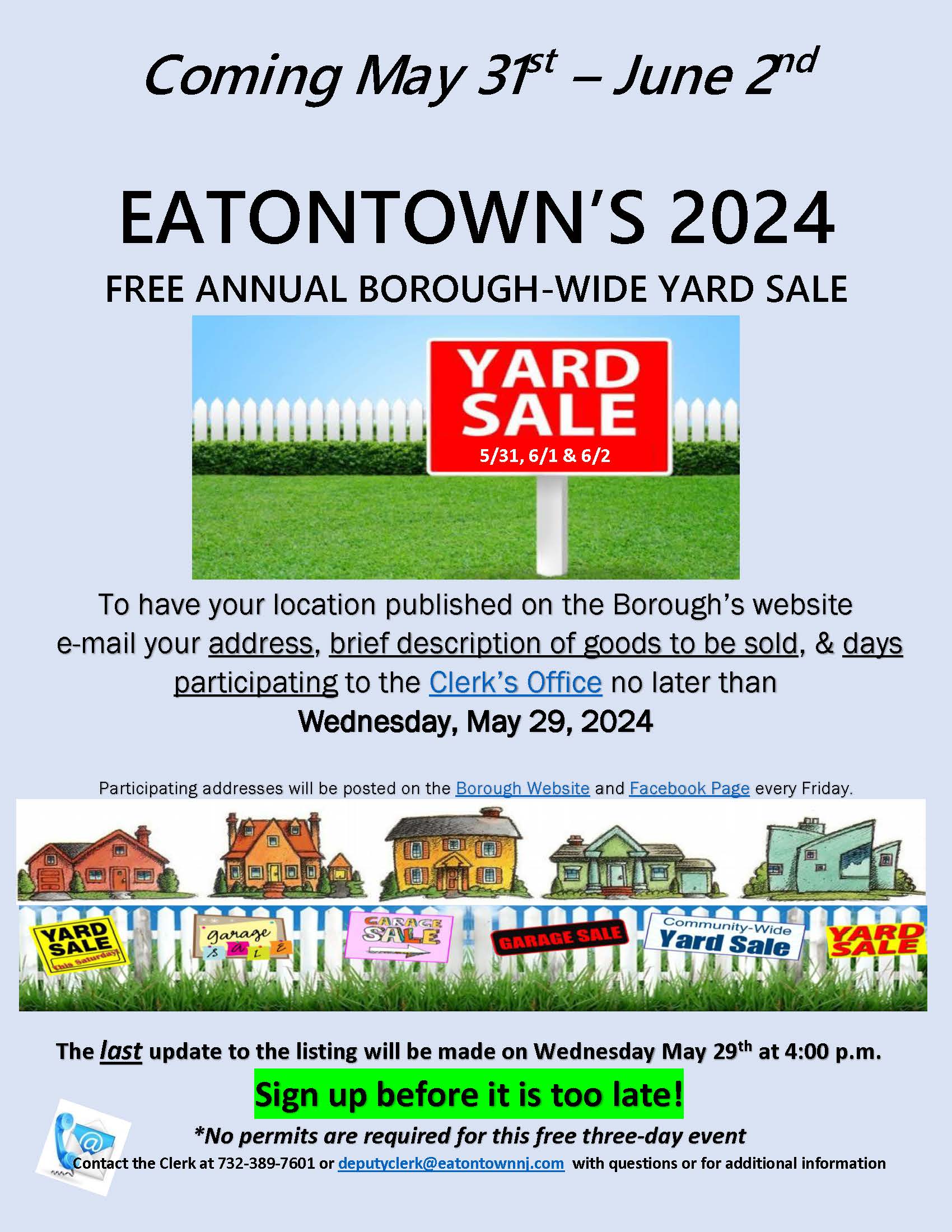 yard sale flyer 2024 - ORIGINAL