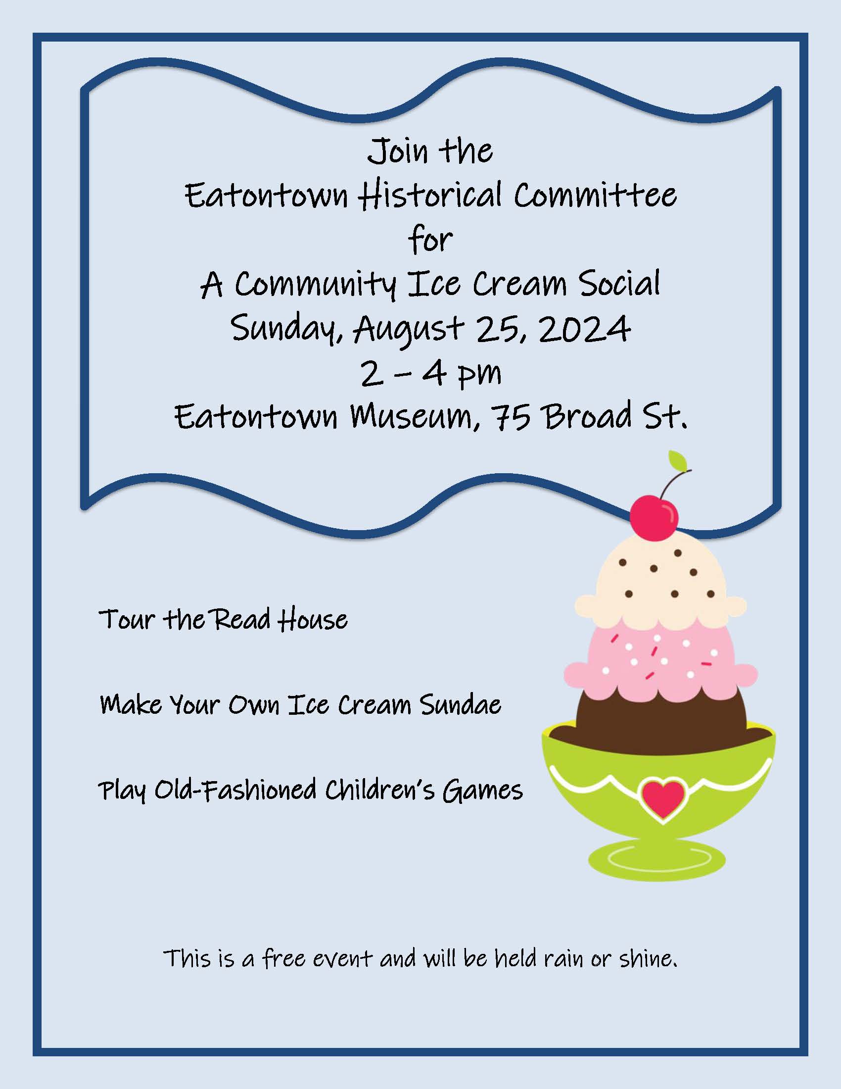 2024 Ice Cream Social Flyer Color