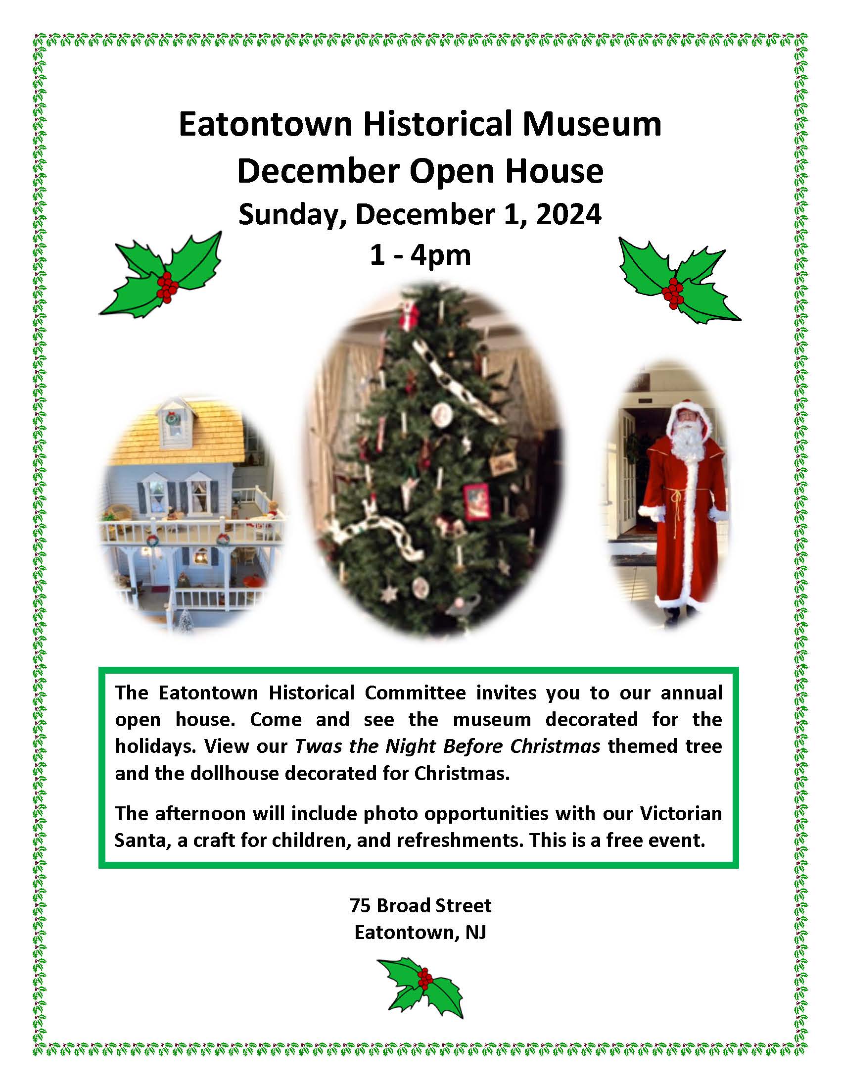 2024 December Open House flyer