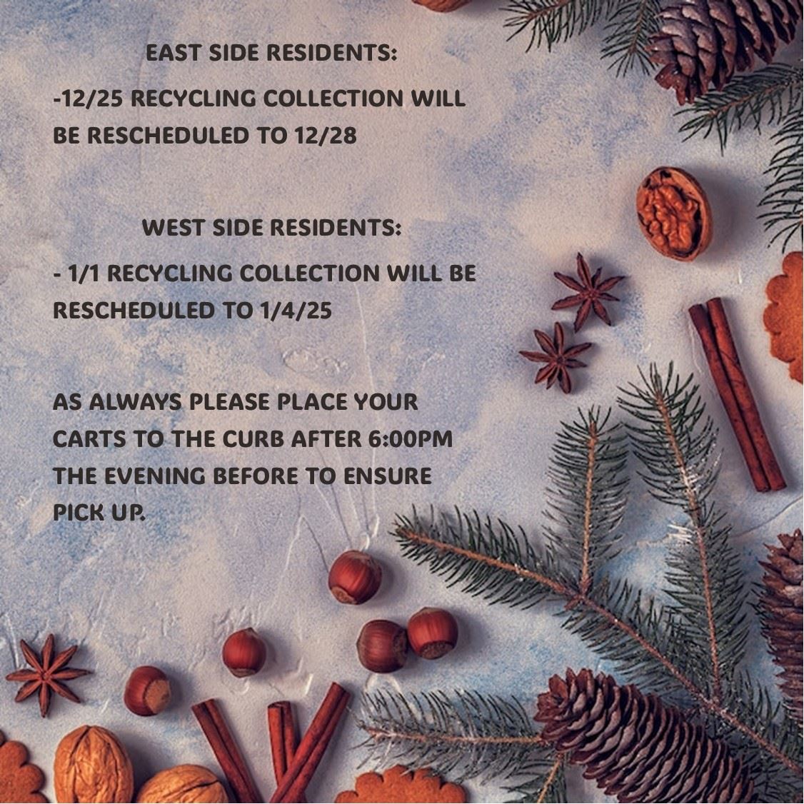 Rescheduled Pick Ups