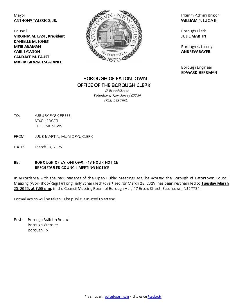 03-26-25 (Rescheduled Meeting)